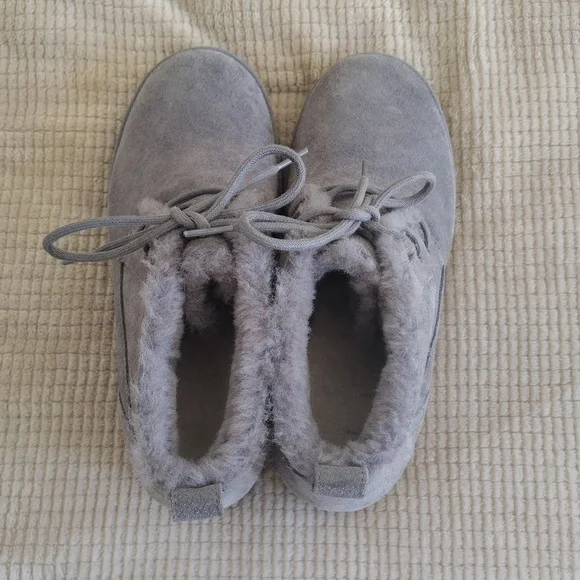 UGG Classic Femme Wedge Charcoal Lace Up Boot Size 8.5 - Picture 5 of 16